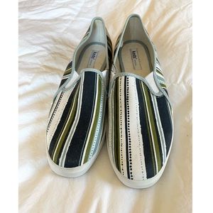Striped Keds Slip-on Canvas Shoes